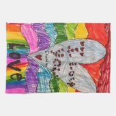 Your Child's Art Custom Printed on a キッチンタオル (横)