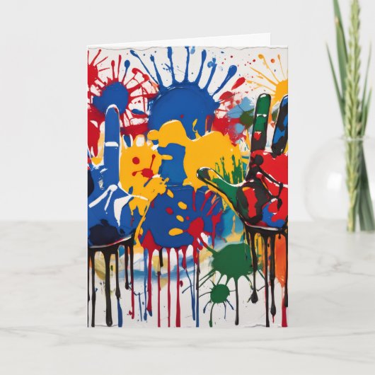 Your Childs Artwork One Of A Kind Personalized カード (正面)