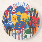 Your Childs Artwork One Of A Kind Personalized コースター (正面)