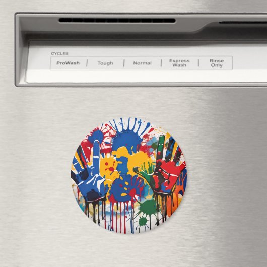 Your Childs Artwork One Of A Kind Personalized マグネット (インサイチュ (食洗機))