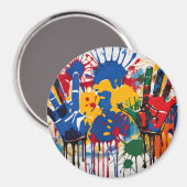 Your Childs Artwork One Of A Kind Personalized マグネット (正面/裏面)