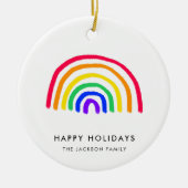 Your Child's Own Artwork | Upload Kids Drawing セラミックオーナメント (正面)