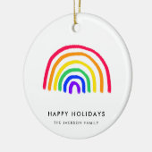 Your Child's Own Artwork | Upload Kids Drawing セラミックオーナメント (左)