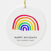 Your Child's Own Artwork | Upload Kids Drawing セラミックオーナメント (裏面)