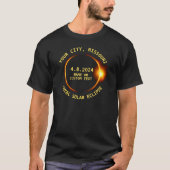Your City, Missouri, 太陽の Total Eclipse 4.8.2024 Tシャツ (正面)