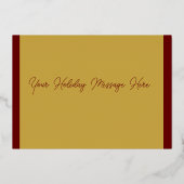 Your Colorsクリスマスシーンフォイル 箔シーズンカード (裏面)