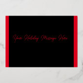 Your Colorsクリスマスバードフォイル 箔シーズンカード (裏面)