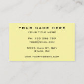 Your Colors Business Card - Modern Design 名刺 (裏面)
