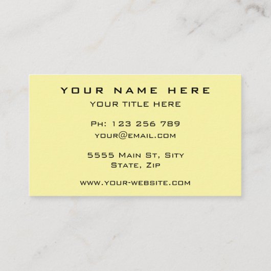 Your Colors Business Card - Modern Design 名刺 (裏面)