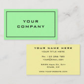 Your Colors Business Card - Modern Design 名刺 (正面/裏面)