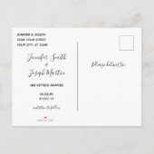 Your Colors Delaware Map Shape日付を保存 案内ポストカード (裏面)