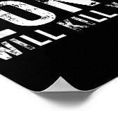 Your Comfort Zone Will Kill You Gym Motivational Y ポスター (角)