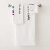 Your Company Logo Branded Bath Towels Template バスタオルセット (インサイチュ)