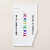Your Company Logo Branded Bath Towels Template バスタオルセット (ハンドタオル)