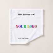 Your Company Logo Branded Bath Towels Template バスタオルセット (ウォッシュタオル)
