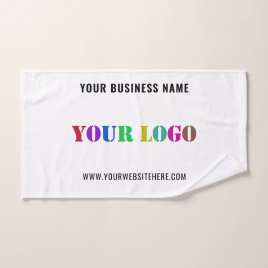 Your Company Logo Branded Bath Towels Template バスタオルセット (ハンドタオル)