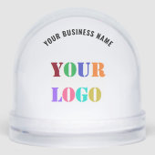 Your Company Logo Text Business Gift Snow Globes (正面)