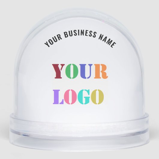 Your Company Logo Text Business Gift Snow Globes (正面)