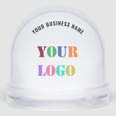 Your Company Logo Text Business Gift Snow Globes (裏面)