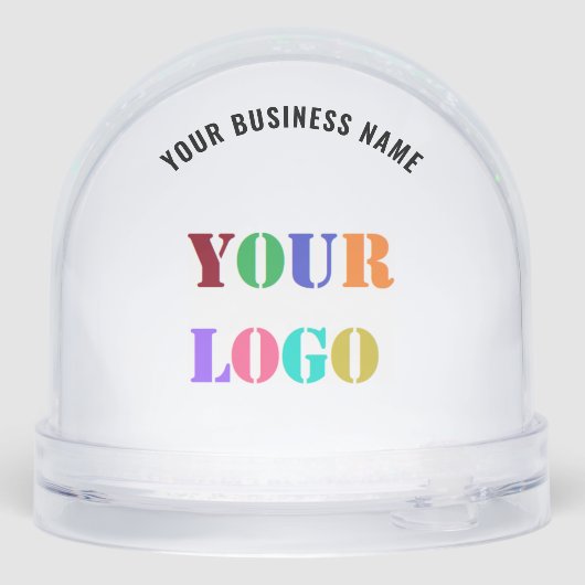 Your Company Logo Text Business Gift Snow Globes (裏面)