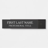 Your Company Office Door Sign Black and White サインプレート (正面)