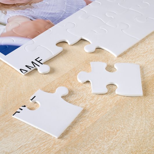 Your custom 6 photos collage and text ジグソーパズル (側面)