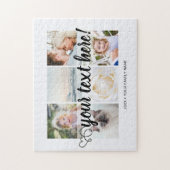 Your custom 6 photos collage and text ジグソーパズル (縦)