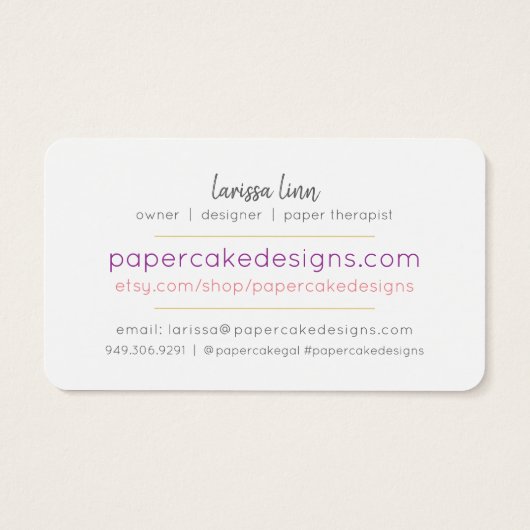 Your Custom Design Business Card (裏面)