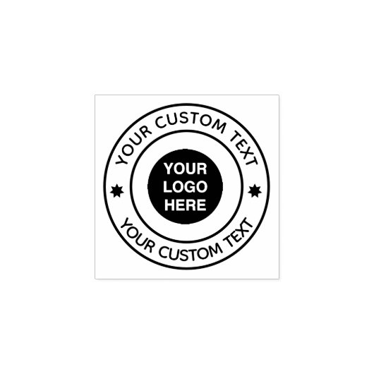 Your Custom Logo Business ラバースタンプ (インプリント)