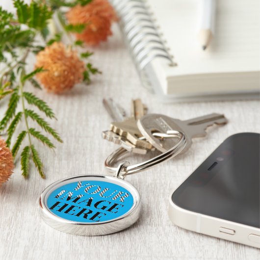 Your Custom Memory - Personalized Photo Placeholde キーホルダー (側面)