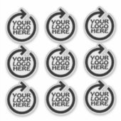 Your Custom Personalized Business Logo シール (正面)