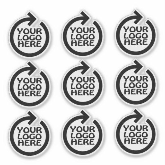 Your Custom Personalized Business Logo シール (正面)