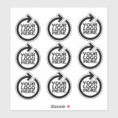 Your Custom Personalized Business Logo シール (シート)