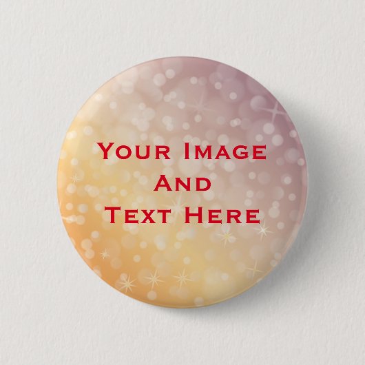 Your custom Picture and Text Personalized Button 缶バッジ (正面)