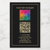 Your Custom QR Code Text Upload Business Logo ワインラベル (シングルラベル)