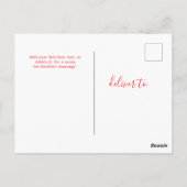 Your custom text 6 photos collage universal ポストカード (裏面)