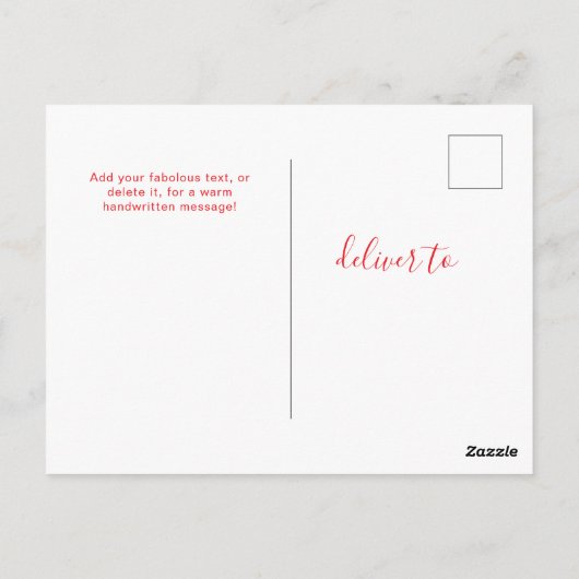 Your custom text 6 photos collage universal ポストカード (裏面)