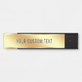 Your Custom Text Elegant Gold Create Your Own サインプレート (正面)