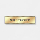 Your Custom Text Gold Template Room Name Elegant  サインプレート (正面)