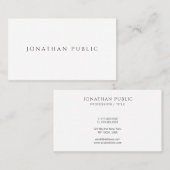 Your Custom Text Modern Elegant Minimalist 名刺 (正面/裏面)