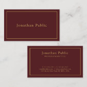 Your Custom Text Modern Simple Template Elegant 名刺 (正面/裏面)