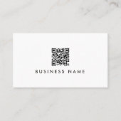 Your Custom Text QR Code Modern Simple Template 名刺 (正面)