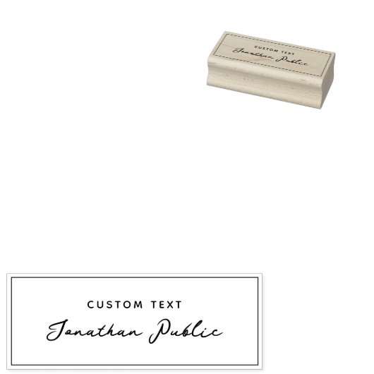 Your Custom Text Stylish Typography Script Name ラバースタンプ (押印)