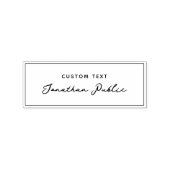 Your Custom Text Stylish Typography Script Name ラバースタンプ (インプリント)