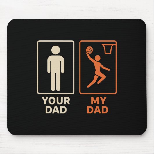 Your Dad My Dad スケル ダンク お父さん お母さん 父の日 マウスパッド (正面)
