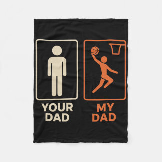 Your Dad My Dad スケル ダンク 娘 息子 父の日  フリースブランケット