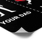 Your Dad My Dad Funny B Guitar Lover Musician Sarc ポスター (角)