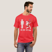 Your Dad My Dad Funny Father Music Guitar Player M Tシャツ (正面フル)