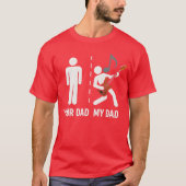 Your Dad My Dad Funny Father Music Guitar Player M Tシャツ (正面)