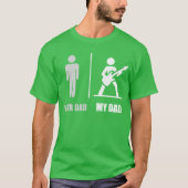 Your Dad My Dad Guitar Funny Rock Music Player Gui Tシャツ (正面)